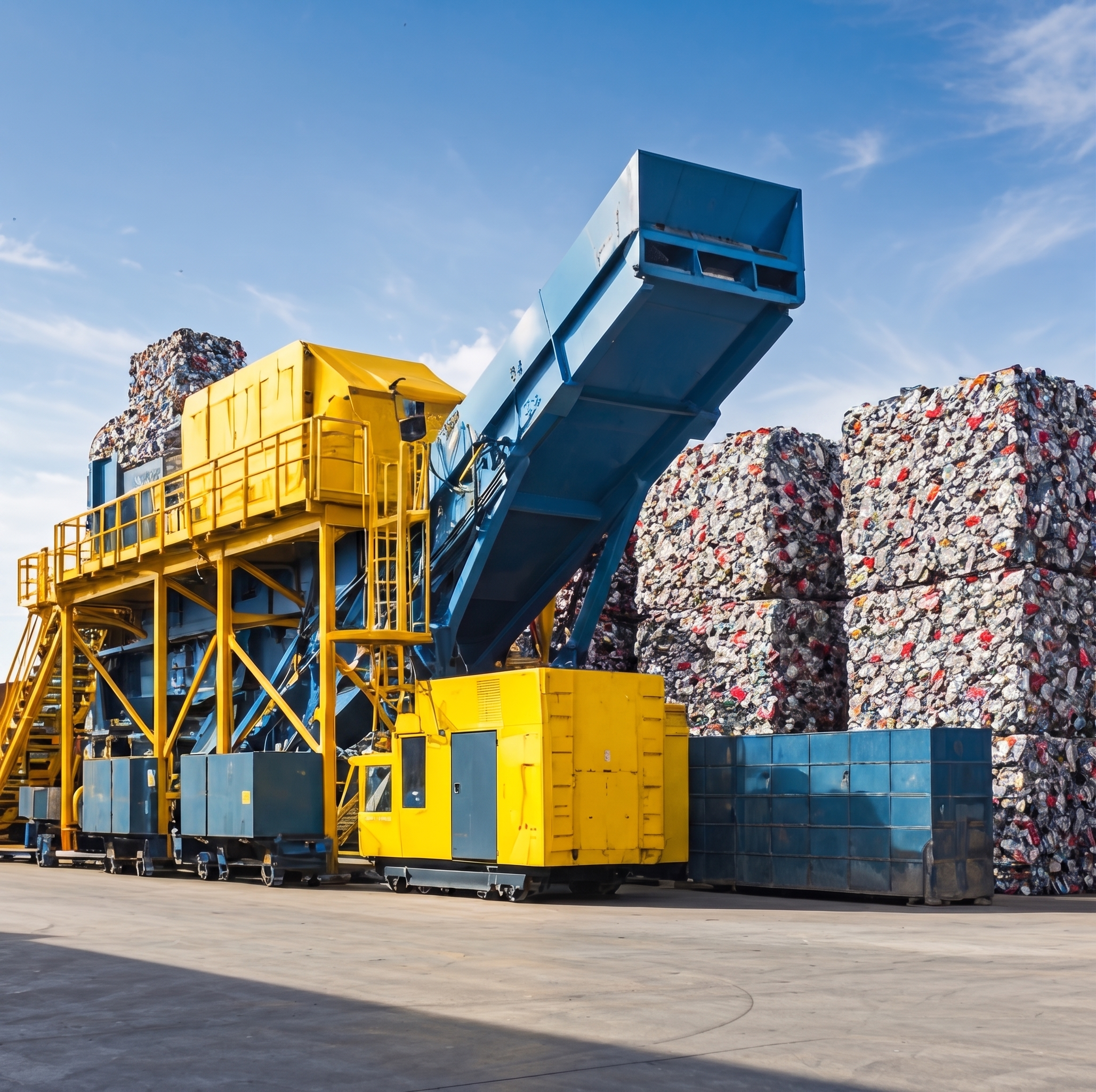 PET recycling production facility